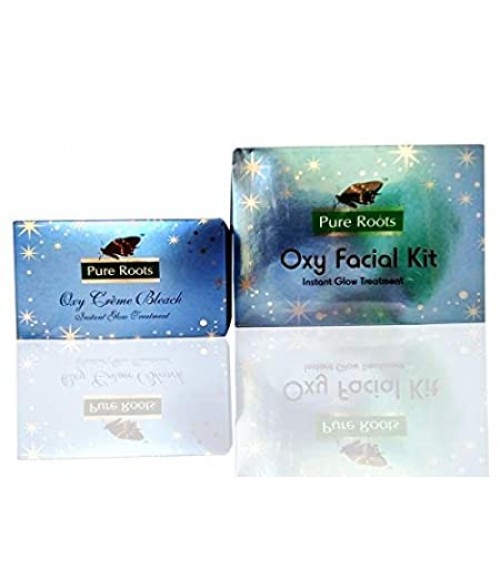 Pure Roots Makeup Oxy Facial Kit Oxy Bleach Cream (224 g)